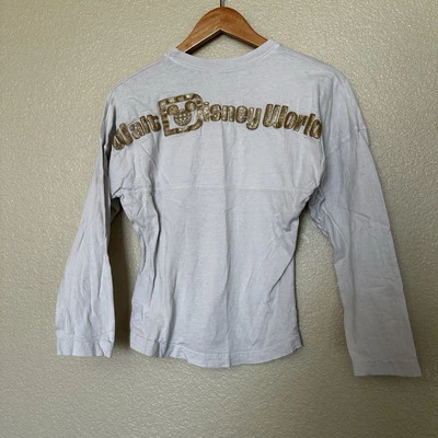 Camiseta para niños Walt Disney World Spirit crema y dorada brillante niñas talla grande Foto 1 de 4