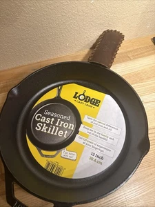 Lodge 12" Inch Cast Iron Seasoned Skillet Pan NEW - Picture 1 of 1
