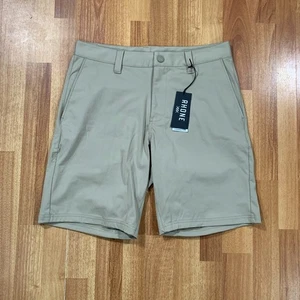 Pantaloncini pendolari RHONE uomo taglia 30 kaki flat front vestibilità classica prestazioni nuovi con etichette - Foto 1 di 10