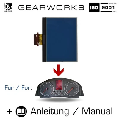 Tacho Display für VW Golf 5 V Passat Kombiinstrument Bordcomputer MFA FIS 2mm - Bild 1 von 4