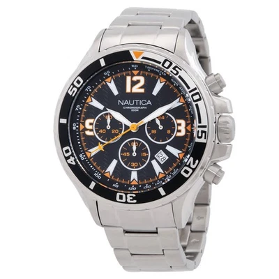 Reloj para hombre Nautica NST cronógrafo cuarzo esfera negra NAPNSS217 Foto 1 de 3