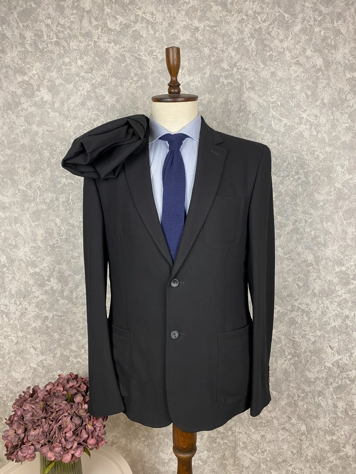 Terno formal Dolce&Gabbana bolsos de lã preta 2 peças 42 L, UE 52 L 35x36 - Imagem 1 de 4