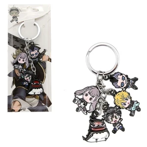 CHIBI BLACK BULL SQUAD Trébol Negro 1 pulgada 5 piezas. Juego de llaveros (llavero anime) - Imagen 1 de 3