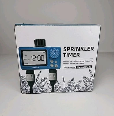 NIB Sprinkler/Hose Timer, Digital Programmable - Incl Batteries, Teflon Tape - Image 1 of 4