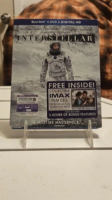Interstellar 3-Disc (Blu-ray + DVD Combo Pack) oop w/ slipcover  Foto 1 de 4