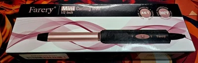 Farery Mini Pro Curling Iron Short Hair Travel Curling Iron 1/2in New In Box - Image 1 of 4