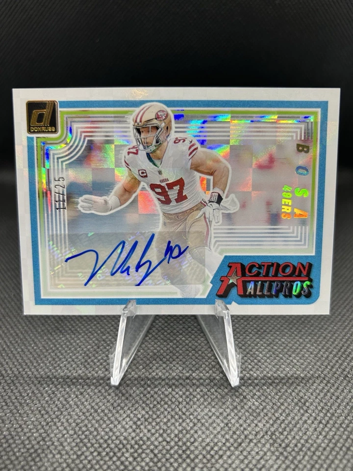 2023 Donruss Action All Pros Nick Bosa Auto /25 - Image 1 of 4