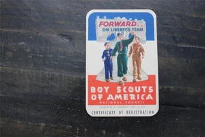 1954 BOY SCOUT MEMBERSHIP CARD-PRISTINE - Picture 1 of 2