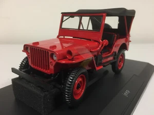 1942 Norev Jeep Red 1/18 189014 1019 - Picture 1 of 3