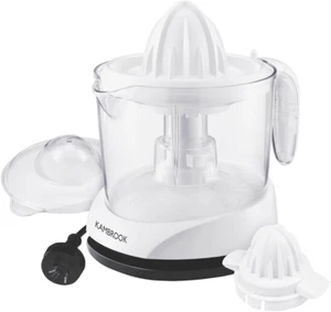 Kambrook 2 Cone Citrus Press - Electric Fruit Extractor KCP110WHT2JAN1 - Picture 1 of 10