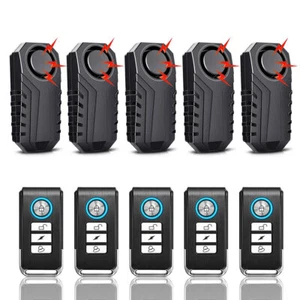 Bike Wireless Alarm Lock Bicycle Security System Anti-Theft Remote Control 5Pack - Picture 1 of 12