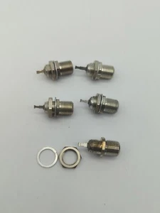 5 - F61 Jack Panel Chassis Mount Connector Solder F-Type Female Video TV VINTAGE - Picture 1 of 5