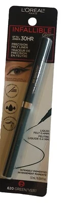 L’Oreal Paris Infallible Grip Precision Felt Tip Green Eyeliner - Image 1 of 3