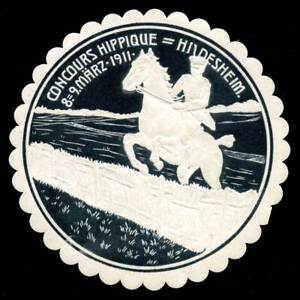 Germany Poster Stamp - 1911, Hildesheim - Equestrian Competition