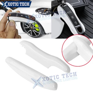 For Porsche Cayenne Panamera White Remote Smart Key FOB Case Side Shell Cover - Picture 1 of 12