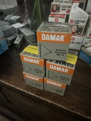 LOT OF 5 DAMAR EYC 75W 12V BASE CLEAR- No 2772C - Image 1 of 3