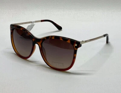 Nuevas gafas de sol Guess de gran tamaño de diseñador marrón tortuga dorado marrón GF0302 Foto 1 de 4