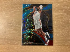 2023-24 Panini Select Basketball Paul George Courtside Light Blue Disco 26/99 SP - Bild 1 von 2