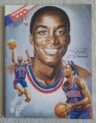 Sacramento Kings Game Program Isiah Thomas Detroit Pistons 1986 - ¡Arte de colección! Foto 1 de 4