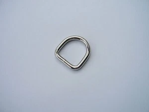 20 D-Ringe,Eisen vernickelt, geschweißt, 16 x 17 x 3 mm - Picture 1 of 1