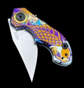Zero Tolerance ZT 0022 Plain Edge Folder Flipper ZT0022 20CV Steel KOI 2 Ano - Picture 1 of 9