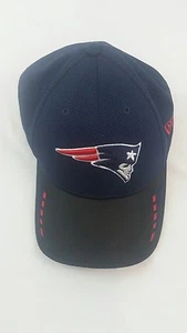 Men's NEW ENGLAND PATRIOTS New Era 9Forty Adjustable Blue Hat Cap NFL Black Bill - Picture 1 of 9