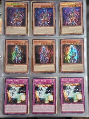 Yugioh Yami Bakura Deck Collection 42 Card Destiny Board Curse Dark Necrofear  - Image 1 of 4