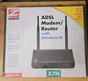 Zoom ADSL Modem/Router Model 5790 wireless N SEALED - Picture 1 of 4