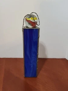 Vintage Stained Leaded Glass Kaleidoscope Desk Handcrafted Marble - Picture 1 of 10