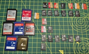 Job lot 31 memory cards - Micro SD and Secure Digital grab a bargain! - Photo 1/1