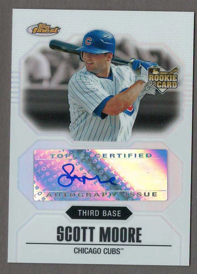 SCOTT MOORE 2007 Finest REFRACTOR AU (RC) #/399 Auto Autograph Rookie Card Logo - Image 1 of 1