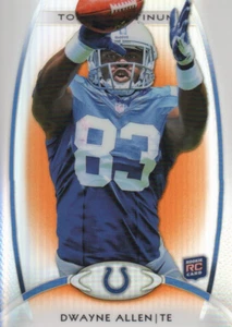 Topps Platinum Orange Refractor 2012 DWAYNE ALLEN RC #129 Indianapolis Colts🏈 - Imagen 1 de 1