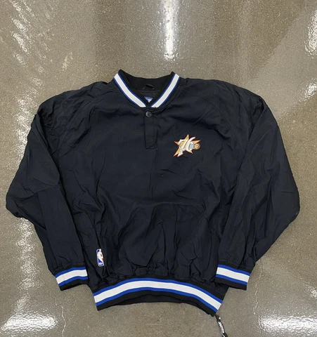 Vintage 90s Philadelphia 76ers Sixers Starter Windbreaker Jacket Cover