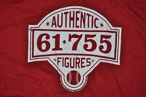 t-shirt xlarge baseball 71 755 roger maris hank aaron 24 inches pit 2 pit - Bild 1 von 2