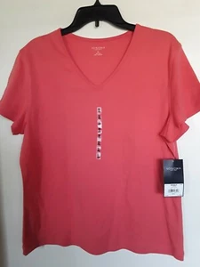 Sonoma Goods For Life T-Shirt Größe XL koralle U-Ausschnitt Neu mit Etikett - Bild 1 von 4
