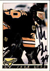 Carte Premier signée John Blue 93/94 Topps Premier Boston Bruins