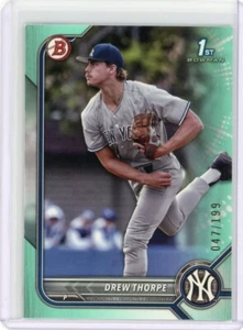 2022 Bowman Draft Drew Thrope 1st Rookie #BD-25 AQUA #/199 White Sox RC SP - Picture 1 of 2