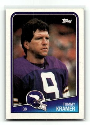 1988 Topps Football  #148 Tommy Kramer  Minnesota Vikings - Image 1 of 2