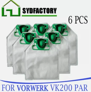 6x Replacement Vacuum Cleaner Dust Bags For Vorwerk Cleaner VK200 FP200 AU - Bild 1 von 3