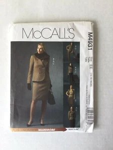 Mccalls M4931 Sewing Pattern Non Stop Wardrobe Skirt Pant Sizes14 16 18 20 Uncut - Picture 1 of 7