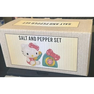 ¡NUEVO! Salero y pimentero de cerámica Hello Kitty Phone a Friend Foto 1 de 4