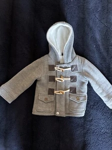 Boys Duffle Coat Jacket Grey 2-3 Years - Picture 1 of 4