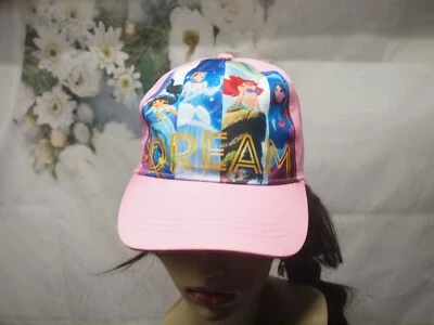 Gorra de béisbol Disney Princesas Sombrero Rosa "DREAM" Cenicienta Jazmín Arielle Mulan Foto 1 de 4