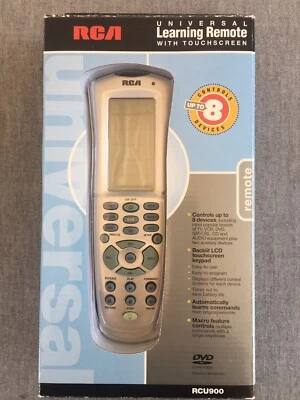 Mando a distancia universal de aprendizaje RCA NOS 2002 con pantalla táctil RCU900 Foto 1 de 4