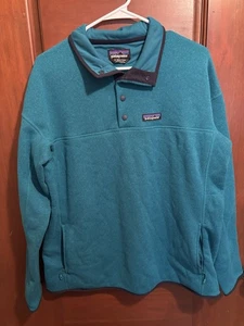 Patagonia XL Quarter Snap T Better Sweater Pullover blau grün/türkis Fleece gebraucht, in einwandfreiem Zustand - Bild 1 von 7