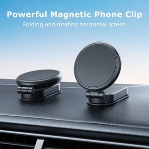 Support Téléphone Magnétique Compact et Discret pour Voiture avec Installatio - Photo 1 sur 9
