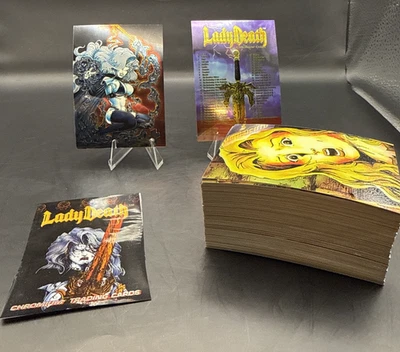 1994 Krome Lady Death Series 1 All Chromium 1-100 Complete Set - Image 1 of 4