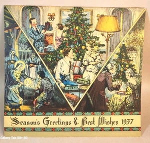 Weihnachtsadv. 1937 Kalender - Westinghouse Electric Co. Waterloo, Iowa - Bild 1 von 24