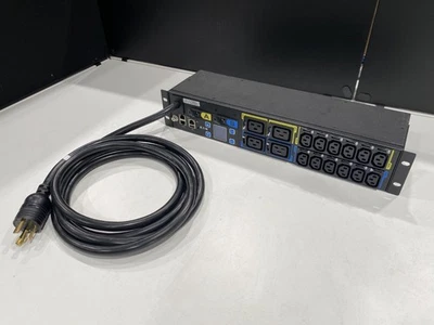 Eaton Metered Input PDU 1PH 2U L6-30P Input 24A 240V 16-out EMIU06-10 (Used) - Image 1 of 4
