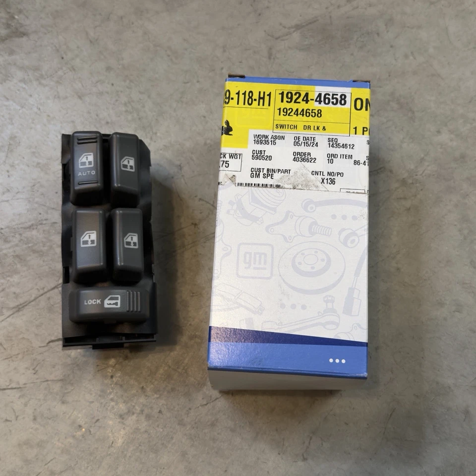 Genuine GM 1995-2005 Chevrolet GMC Oldsmobile Cadillac Window Switch 19244658 Foto 1 de 4